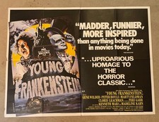 YOUNG FRANKENSTEIN Vintage UK Quad Gene Wilder Mel Brooks John Alvin   picture