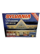 Sylvania 150 Cascading Icicle Lights Add A Set Motion Clear Multi Speed Control picture