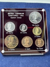 British East Caribbean Territories 1955 7 Coins Proof Set | RARE | LOT Z-498 picture