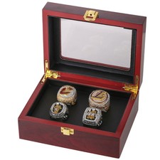 4pcs LeBron James NBA Championship Rings 2012 2013 2016 2020 Set with Wooden Box picture