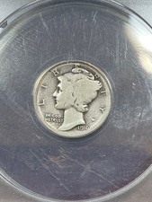 ANACS AG3 1916 D MERCURY DIME GRAFFITI AFFORDABLE KEY DATE picture