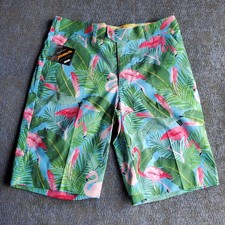 Loudmouth Golf Men's 32 Flamingo Tropical AOP Stretch Golf Shorts NWT picture