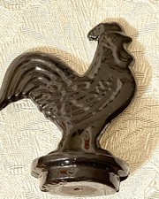 Vintage Cast Iron Rooster Chicken Screw-On Topper Architect SturdyDecor Finial picture
