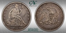 1879 Seated Liberty Half Dollar - CAC VG Details - Very Rare Low Mintage picture