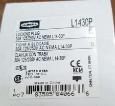 Hubbell L1430P Twist-Lock NEMA L14-30P Locking Plug 30A 125/250V picture
