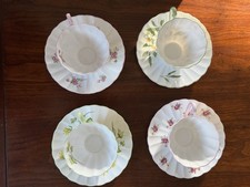 Vintage Shelley Bone China Tea Cups & Saucers Various Patterns (4) picture