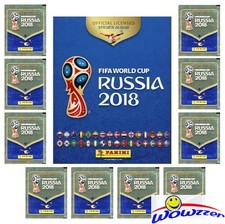 2018 Panini World Cup Russia Collector Package-10 Packs+80 Page Album-50 Sticker picture
