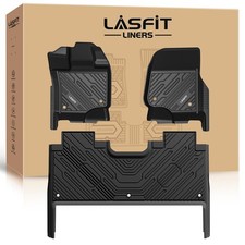 LASFIT Floor Mats for Ford F150 2021-2026 SuperCrew Cab Carpet Floor All Weather picture