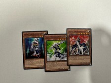 Yugioh Silent Swordsman LV3 LV5 LV7 Common Set YGLD (3 CARDS TOTAL SET) NM picture