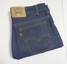 NWOT VTG 80's Levi's 517 Orange Tab Bootcut Jeans Sz 36x31 Dark Wash MADE IN USA picture