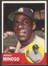 1963 Topps MINNIE MINOSO #190 *Sharp VGEX / EX* White Sox HOF & All Time Great picture