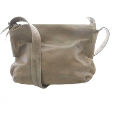 Genten Leather Shoulder Bag Brown Women's Used picture