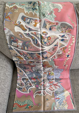 NEW in Box HERMES Rose Bonbon/Gris Bleuté Academia Hippica 100% SILK Scarf 90 picture