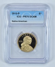 2012-S Sacagawea $1 Trade Routes PR70 DCAM ICG picture