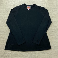 Johnny Was Embroidered Shirt Small Black Long Sleeve Hummingbird Trekker Womens picture
