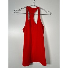Lululemon Cool Racerback Tank Top Red Athletic Yoga Gym Workout Size XS/S picture