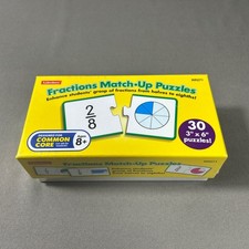 NEW Lakeshore Learning Fractions Match-Up Puzzles Math Fun Back to School picture