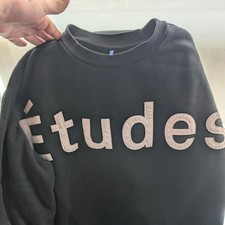 Études Black Logo Crewneck Sweatshirt picture