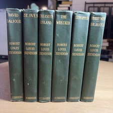 Robert Louis Stevenson 6 Vol Set 1905 Scribners Treasure Island Jekyll Hyde NF picture