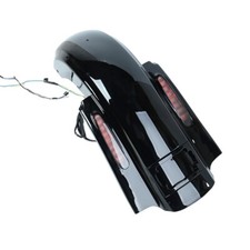 CVO Dual Cut Stretched Rear Fender w LED + Wire Harness for Harley Touring 14-up picture