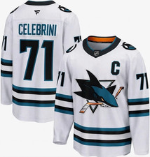 Macklin Celebrini #71 San Jose Sharks Hockey White Stitched Jersey Player Jersey picture