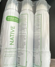 3 Pack-Native Whole Body Aluminum Free Spray Deodorant, Cucumber & Mint, 3.5 oz picture