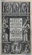 1649 Seneca - Opera Omnia + Notae Johann Gronovius Elzeviriana (Elzevir) Imprint picture