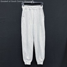 Wmns LULULEMON Light Gray Heather Relaxed High Rise Jogger Pants Sweatpants Sz 2 picture