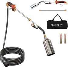 Propane Torch Kit with 12.5FT Hose, Weed Burner Long Arm Heavy Duty, Orange picture