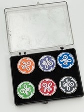 GE Logo vintage General Electric promotional pins Metal Enameled Advertising picture