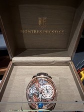 Montres Prestige x Invicta MPW-0141 Dragon Skeleton Quartz Watch 46mm Rose Gold picture