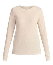 NWT Time And Tru Women's Long Sleeve Thermal Waffle Knit Top Size Medium Oatmeal picture