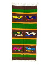 1950’s  Zapotec Style wool Rug runner From Mexico 26