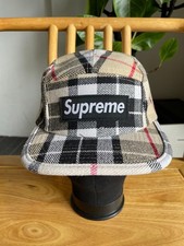 Supreme colorful plaid pattern baseball cap Adjustable picture