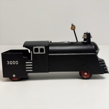 Vintage Marx Pressed Steel Toy Ride On Train Locomotive 3000 Railroad Restored picture