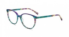 NEW Etnia Barcelona LISSE Eyeglasses Turquoise Purple 100% AUTHENTIC picture