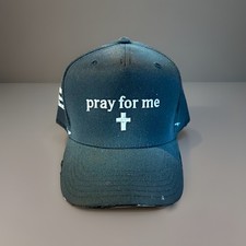 Paly  Hollywood Inspired “Pray for Me” SnapBack Hat - Sun Faded & Distress  picture