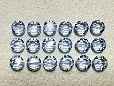 18 Vintage Swarovski 6mm Lavender Crystal Tablet Beads Art. 5100 Austria picture
