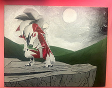 Custom Hand Painted Midnight Lycanroc picture