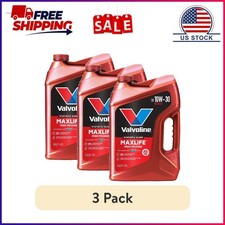 (3 pack) Valvoline MaxLife High Mileage 10W-30 Synthetic Blend Motor Oil 5 Quart picture