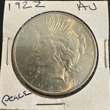 1922-P Original PEACE 90% SILVER Dollar Philadelphia Mint BU Coin picture