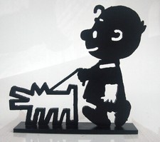 PyB signed CHARLY DOG sculpture POP street ART paint FRENCH charlie keith haring picture