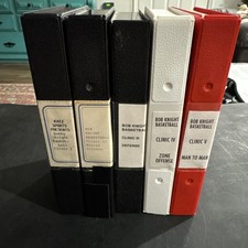 Bob Knight Basketball Clinics Complete Set 1-5 VHS Coaching Aids RARE Indiana picture
