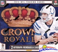 2013 Panini Crown Royale Football Factory Sealed Retail Box-2 AUTOGRAPH/MEM picture