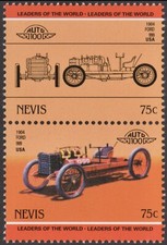 Nevis #SG259v-SG260v MNH 1985 Classic Cars Autos Ford 999 USA American [306v] picture