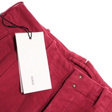 Incotex NWT Chinos / Casual Pants Size 48 (US 32) Slim Fit in Red Cotton Blend picture