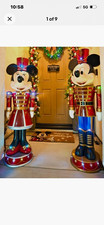 Disney 5 ft LED Holiday Mickey & Minnie Mouse Nutcracker Yard Decor picture