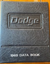 1969 Dodge Data Book Charger Dart Coronet picture