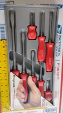 Snap-on Tools 8pc ORANGE Hard Grip Combination Screwdriver Set AIRCRAFT AUTO NOS picture