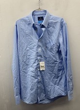 Stafford Men's Light Blue Slim Fit Coolmax Dress Shirt NWT Sz M 15-15.5 34-35 picture